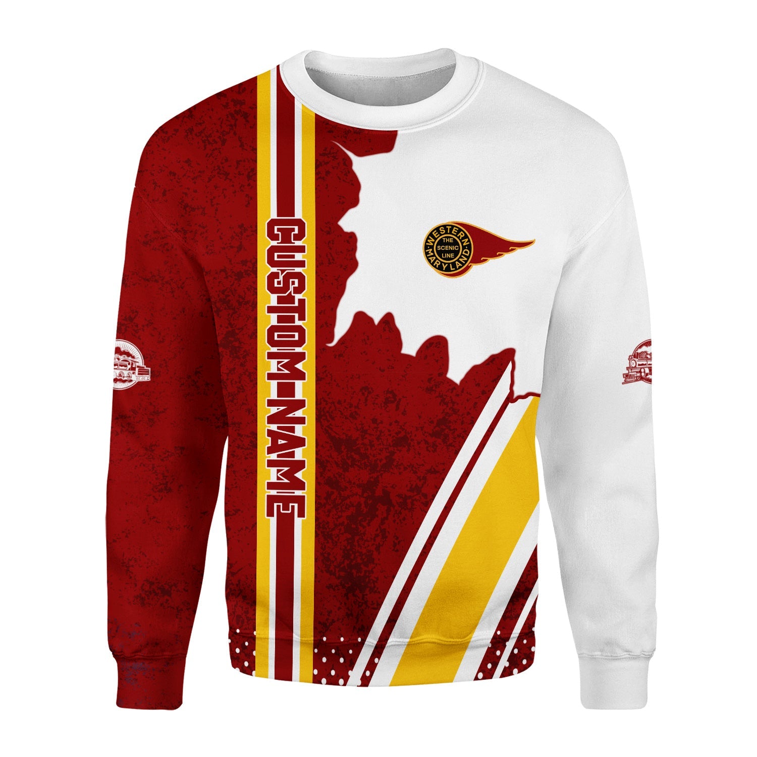 Railspirit Personalized Western Maryland Railway Sweatshirt All Over Printed Unisex Shirt