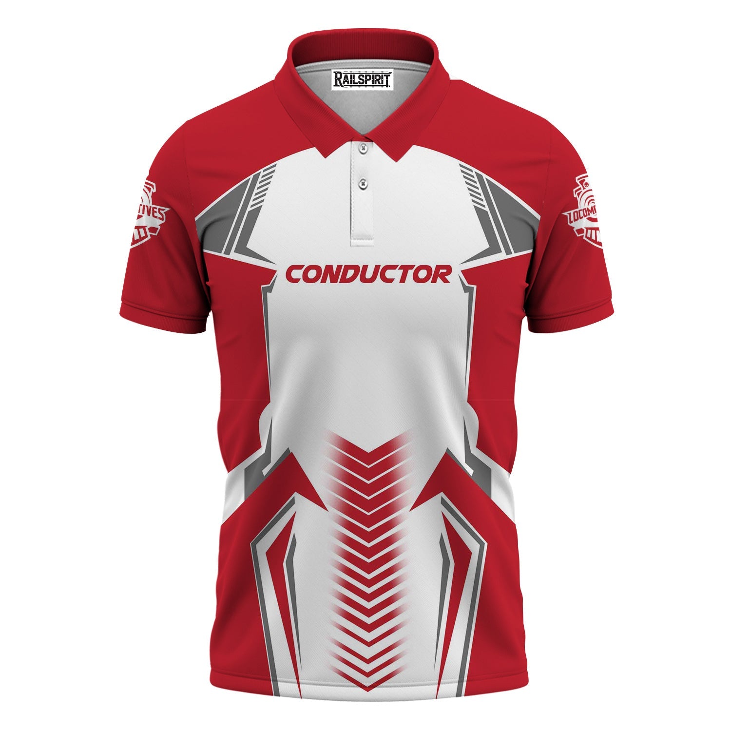 Railspirit Personalized Green Bay & Western Railroad Polo Shirt Standout Style with Custom Position Train Shirt