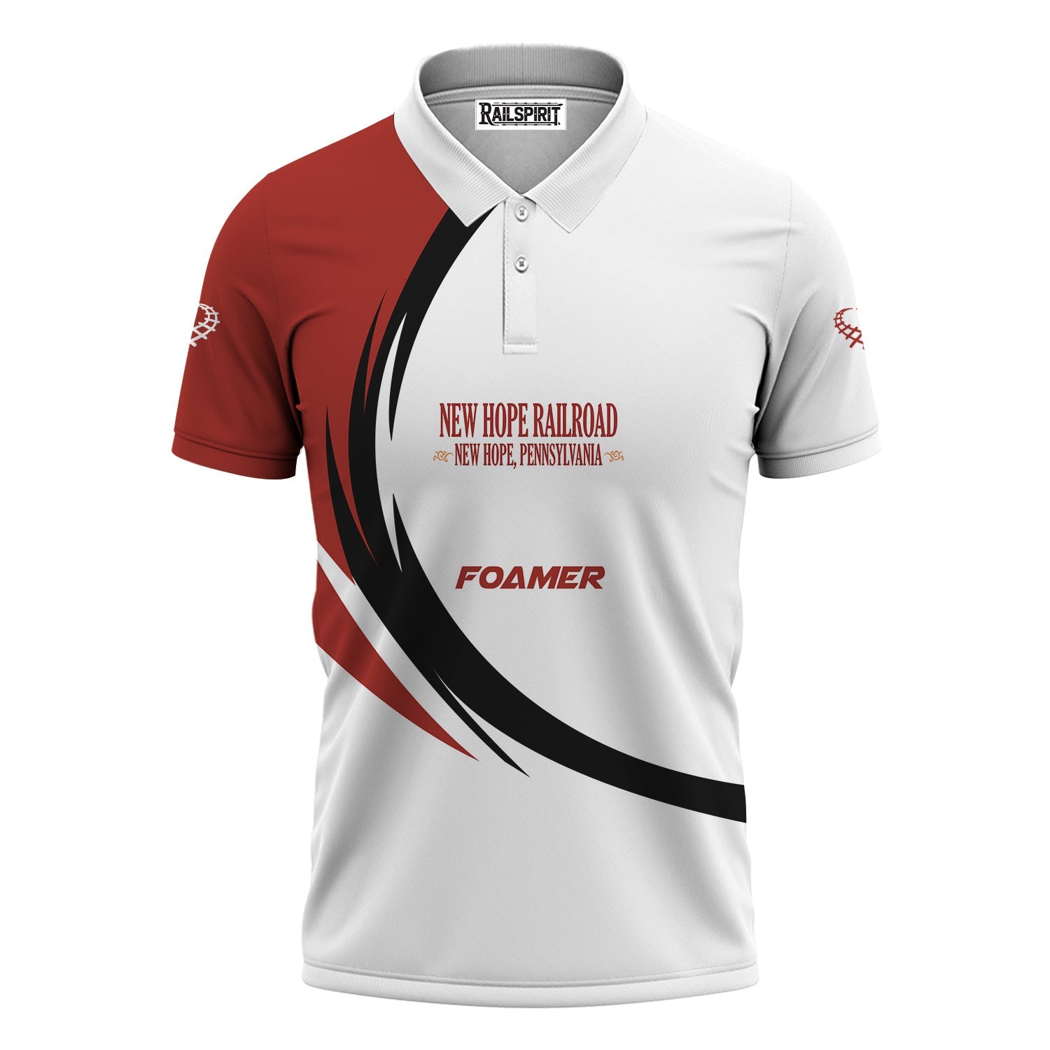 Railspirit Personalized New Hope Railroad Polo Shirt Unique Graphic Style Shirt For Train Enthusiasts