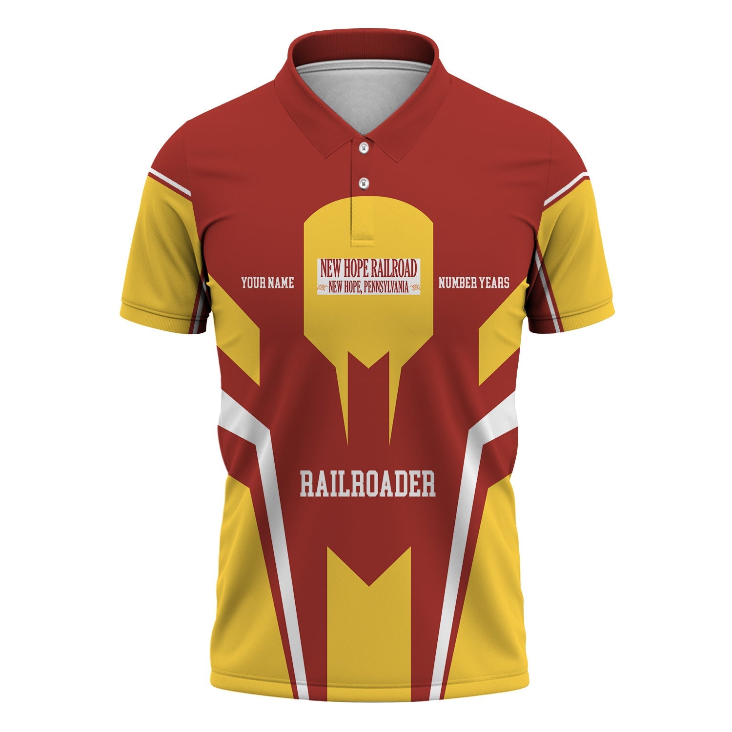 Railspirit Personalized New Hope Railroad Polo Shirt Custom Year Railroader Shirt Gift Idea For Train Lover