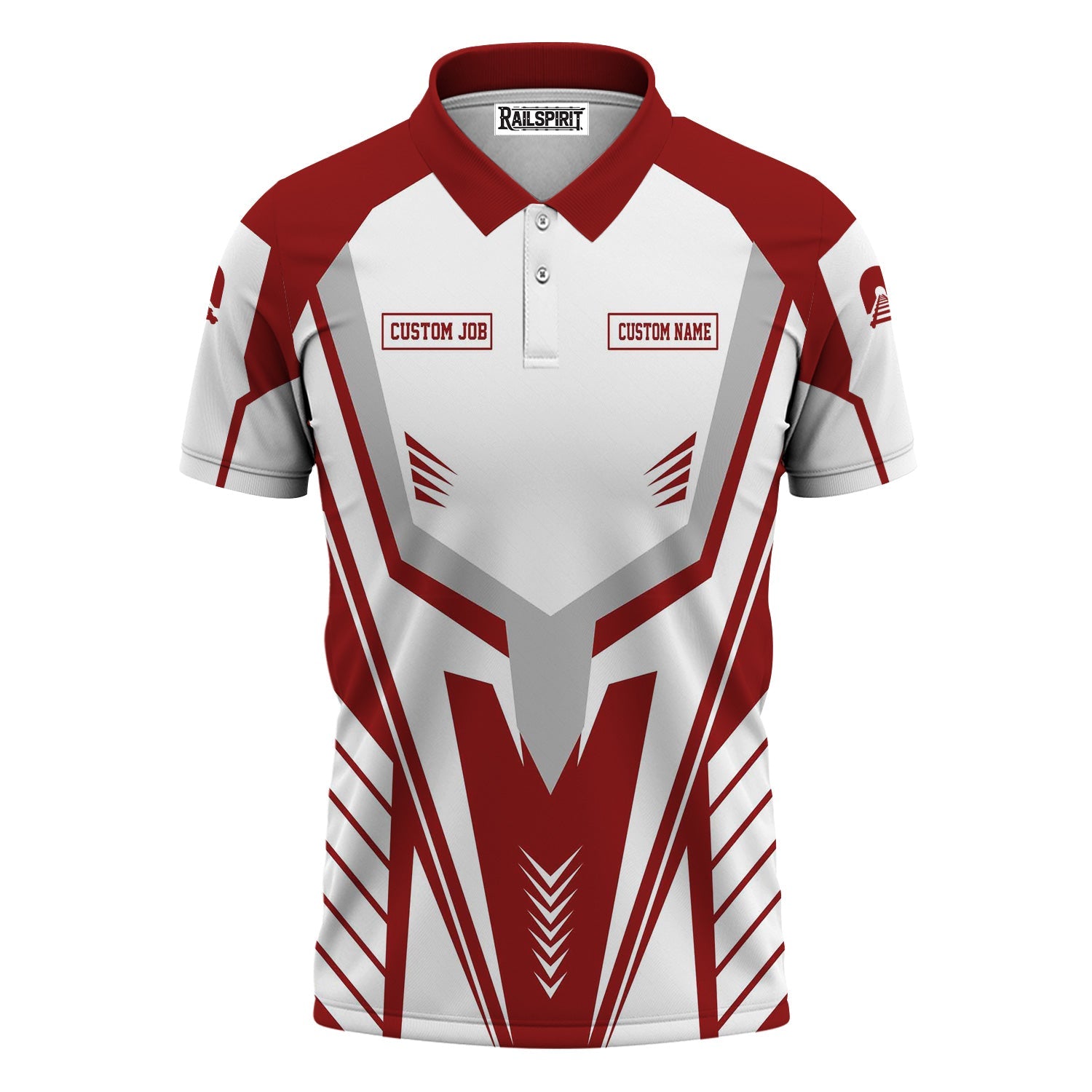 Railspirit Personalized Wisconsin Central Ltd Railroad Polo Shirt Workwear-Inspired with Custom Position Train Shirt