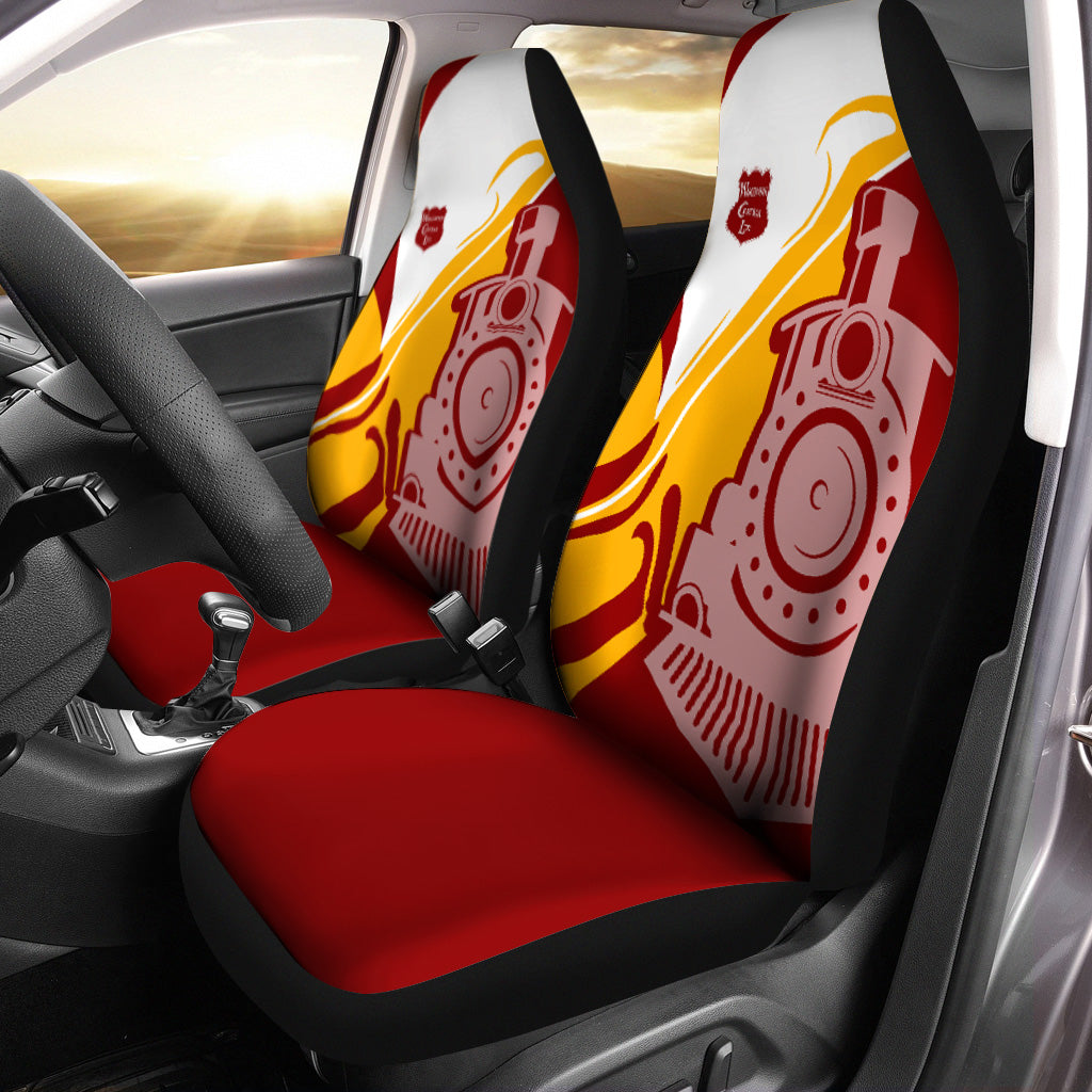 Railspirit Wisconsin Central Ltd Railroad Car Seat Cover Flame-Inspired Style Seat Cover Gift Idea For Train Lovers