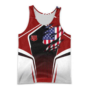 Railspirit Personalized Wisconsin Central Ltd Railroad Men Tank Top American Eagle Vintage Train Shirt