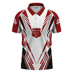 Railspirit Personalized Wisconsin Central Ltd Railroad Polo Shirt Railroad Tribute Design Train Shirt for Train Lovers