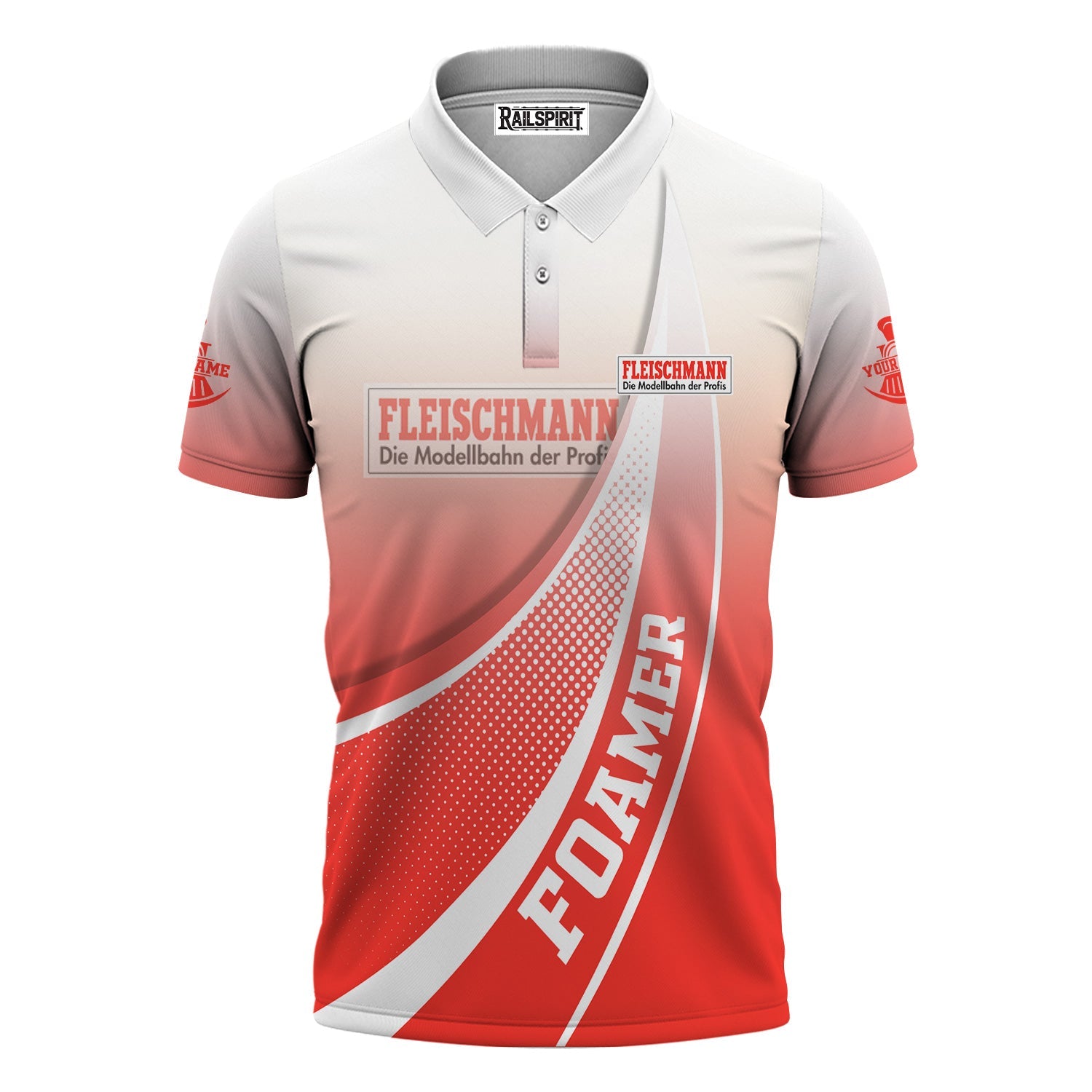 Railspirit Personalized Fleischmann And Western Railroad Polo Shirt Railway-Themed Style Shirt Gift Idea For Trainspotter