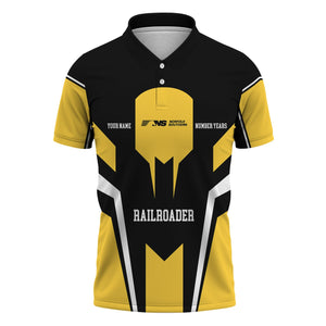 Railspirit Personalized Norfolk Southern Railway Polo Shirt Custom Year Railroader Shirt Gift Idea For Train Lover