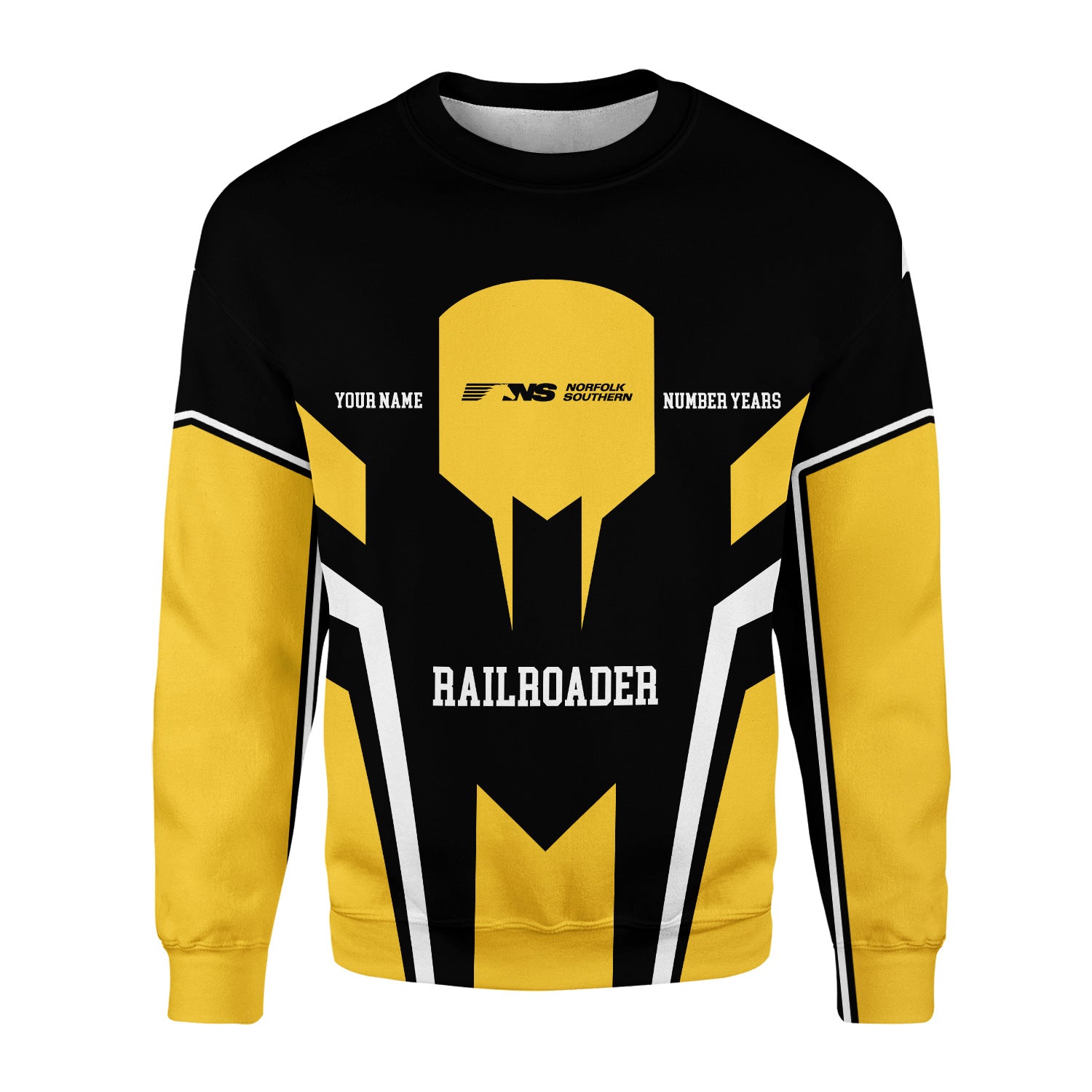 Railspirit Personalized Norfolk Southern Railway Sweatshirt Custom Year Railroader Shirt Gift Idea For Train Lover