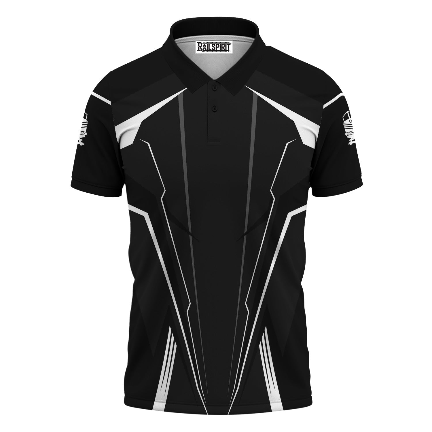 Railspirit Personalized Norfolk Southern Railway Polo Shirt Lightning-Edge Design Train Shirt For Railroad Lovers