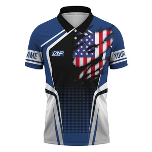 Railspirit Personalized Duluth, Winnipeg and Pacific Railway Polo Shirt American Eagle Vintage Train Shirt