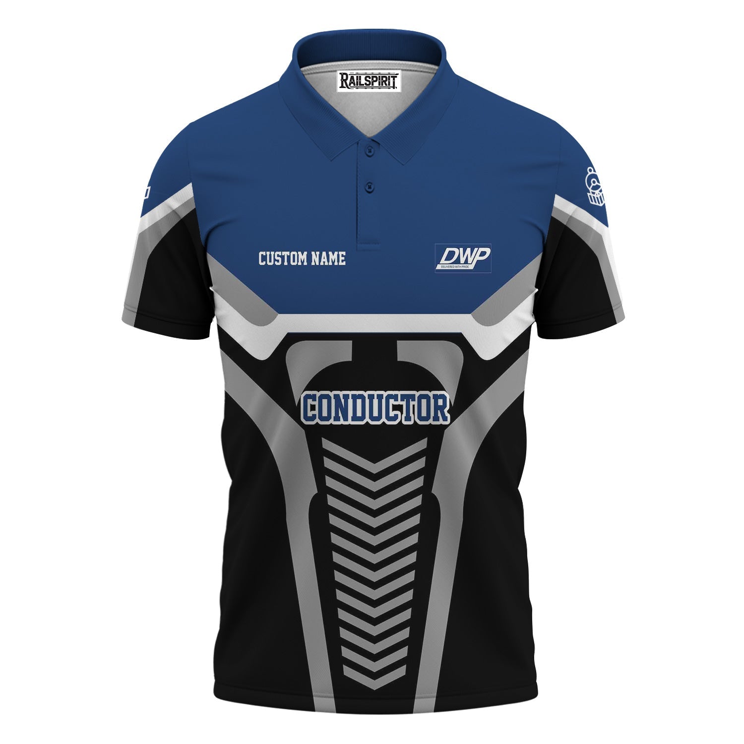 Railspirit Personalized Duluth, Winnipeg and Pacific Railway Polo Shirt Track-Inspired with Custom Job Position  Train Shirt