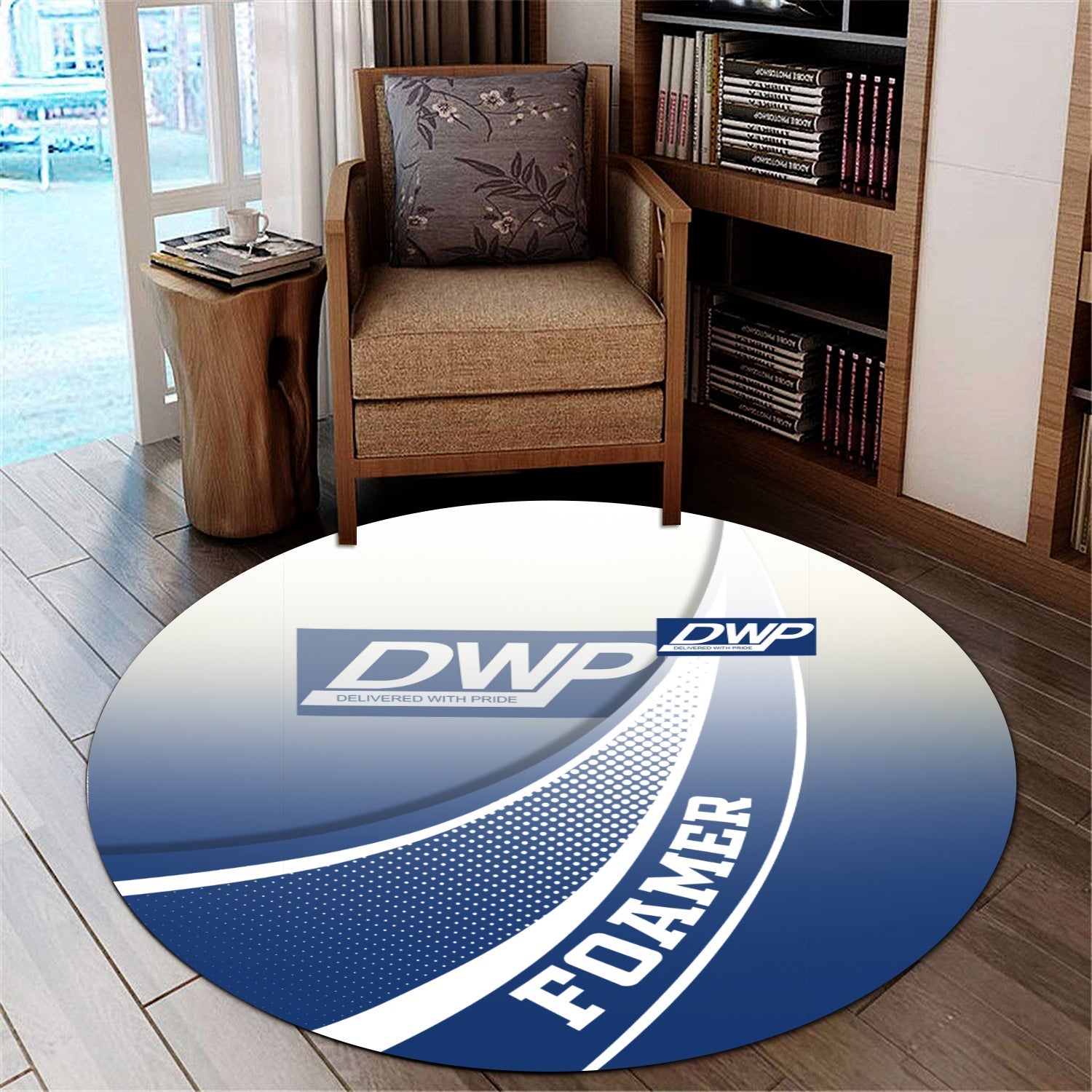 Railspirit Duluth, Winnipeg and Pacific Railway Round Mat Railway-Themed Style Mat Gift Idea For Trainspotter