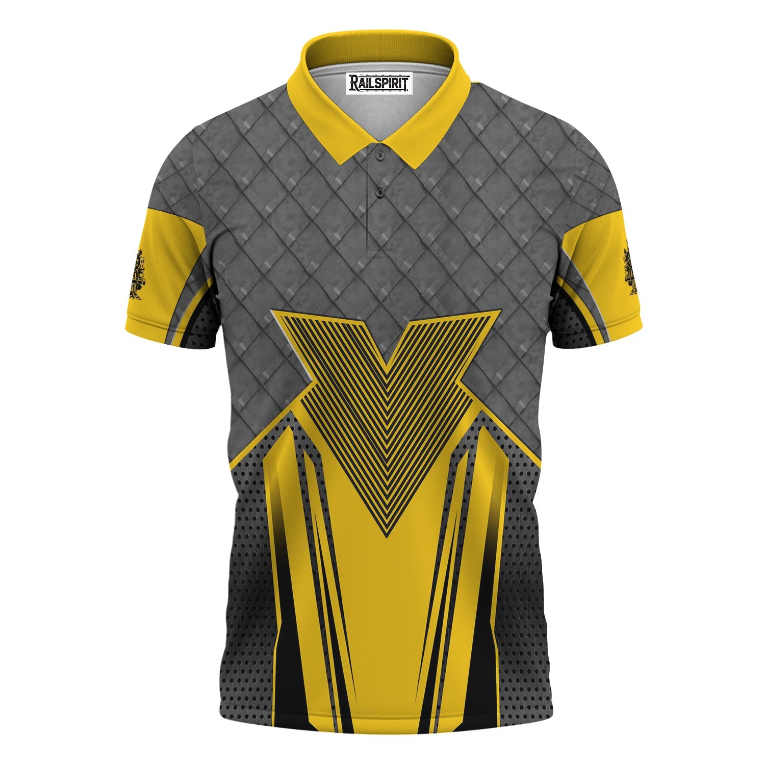 Railspirit Personalized Central of Georgia Railway Polo Shirt Rugged Steel Vibes Train Shirt All Over Print