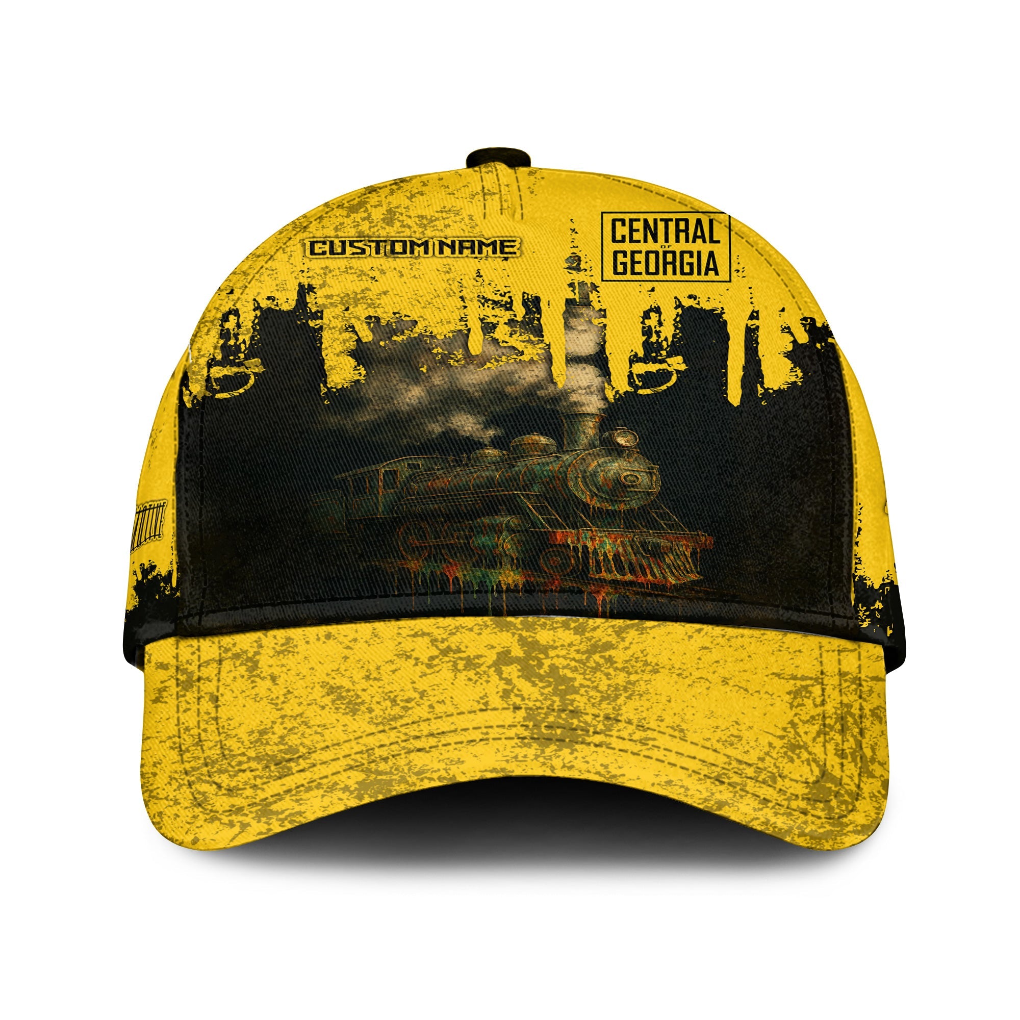 Railspirit Personalized Central of Georgia Railway Classic Cap Vintage Train Art Style Cap For Locomotive Fans