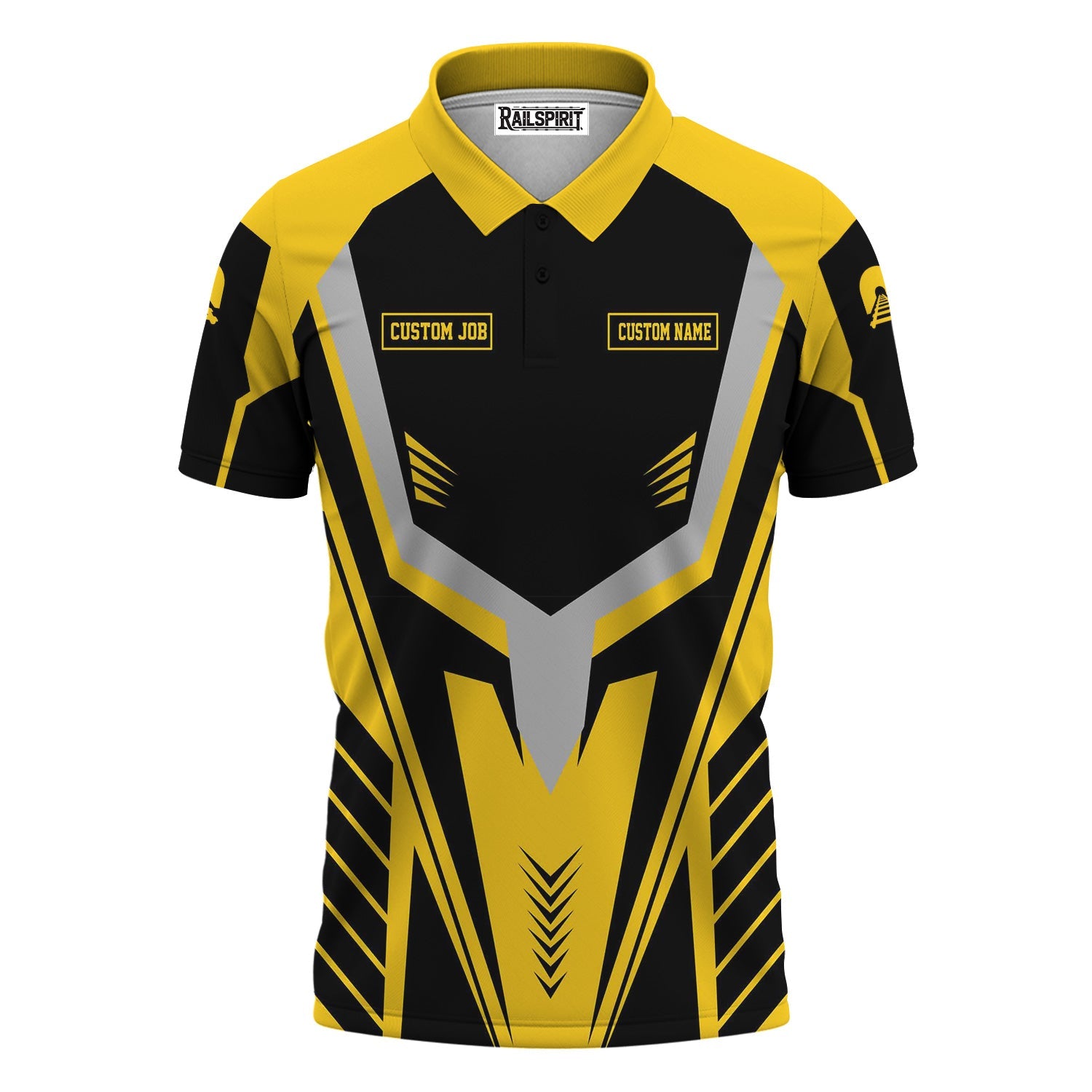 Railspirit Personalized Central of Georgia Railway Polo Shirt Workwear-Inspired with Custom Position Train Shirt