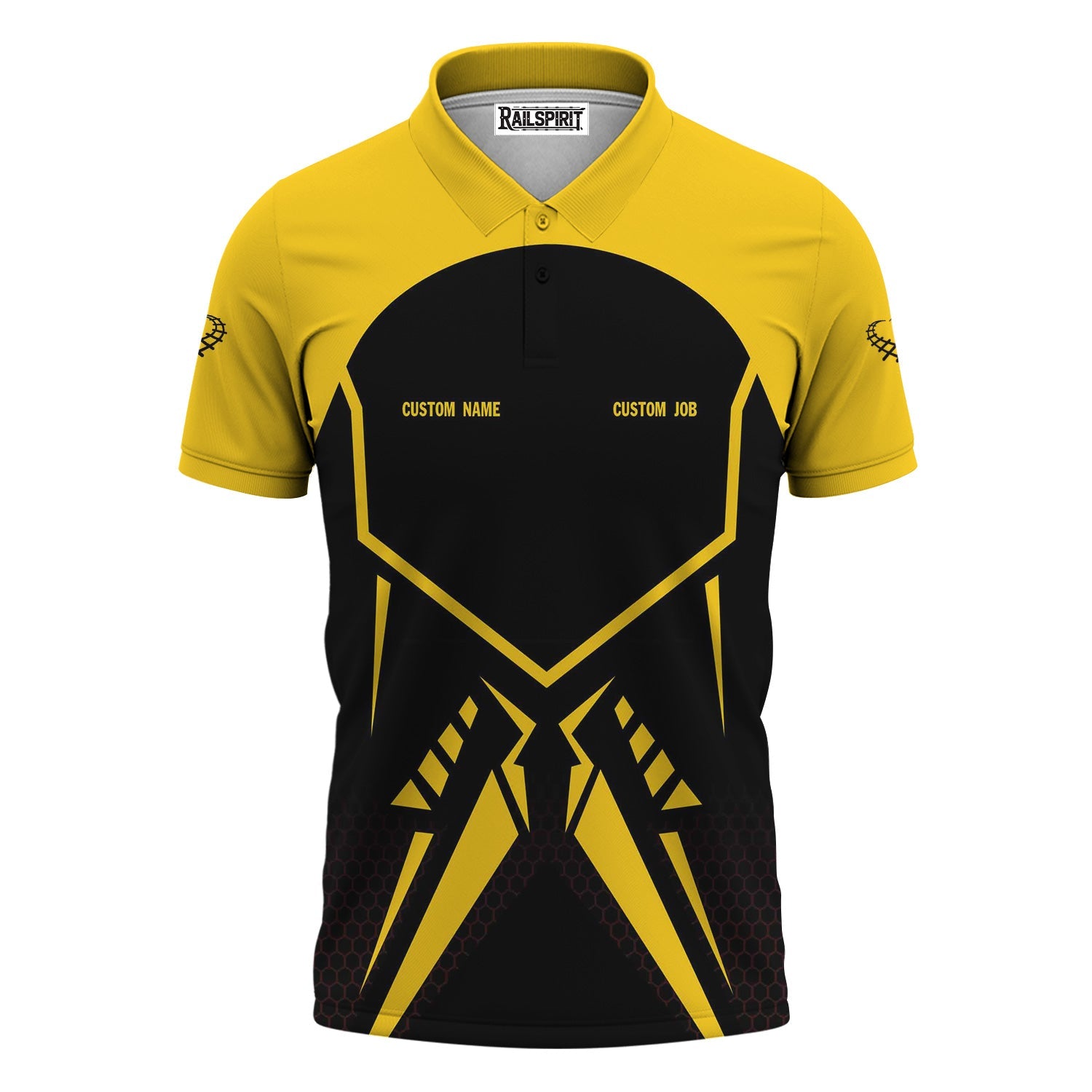 Railspirit Personalized Central of Georgia Railway Polo Shirt Vibriant Style with Custom Position Train Shirt