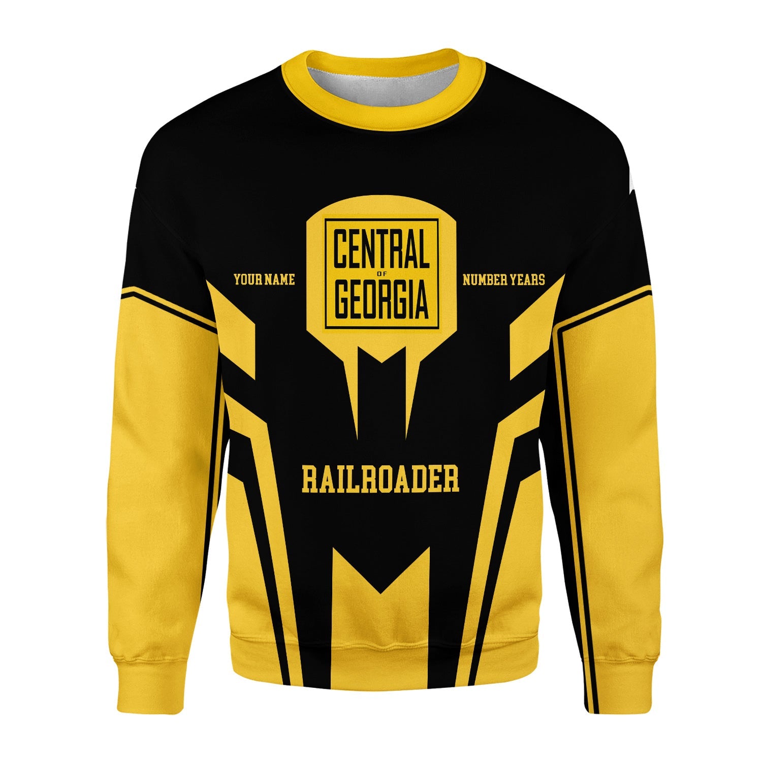 Railspirit Personalized Central of Georgia Railway Sweatshirt Custom Year Railroader Shirt Gift Idea For Train Lover