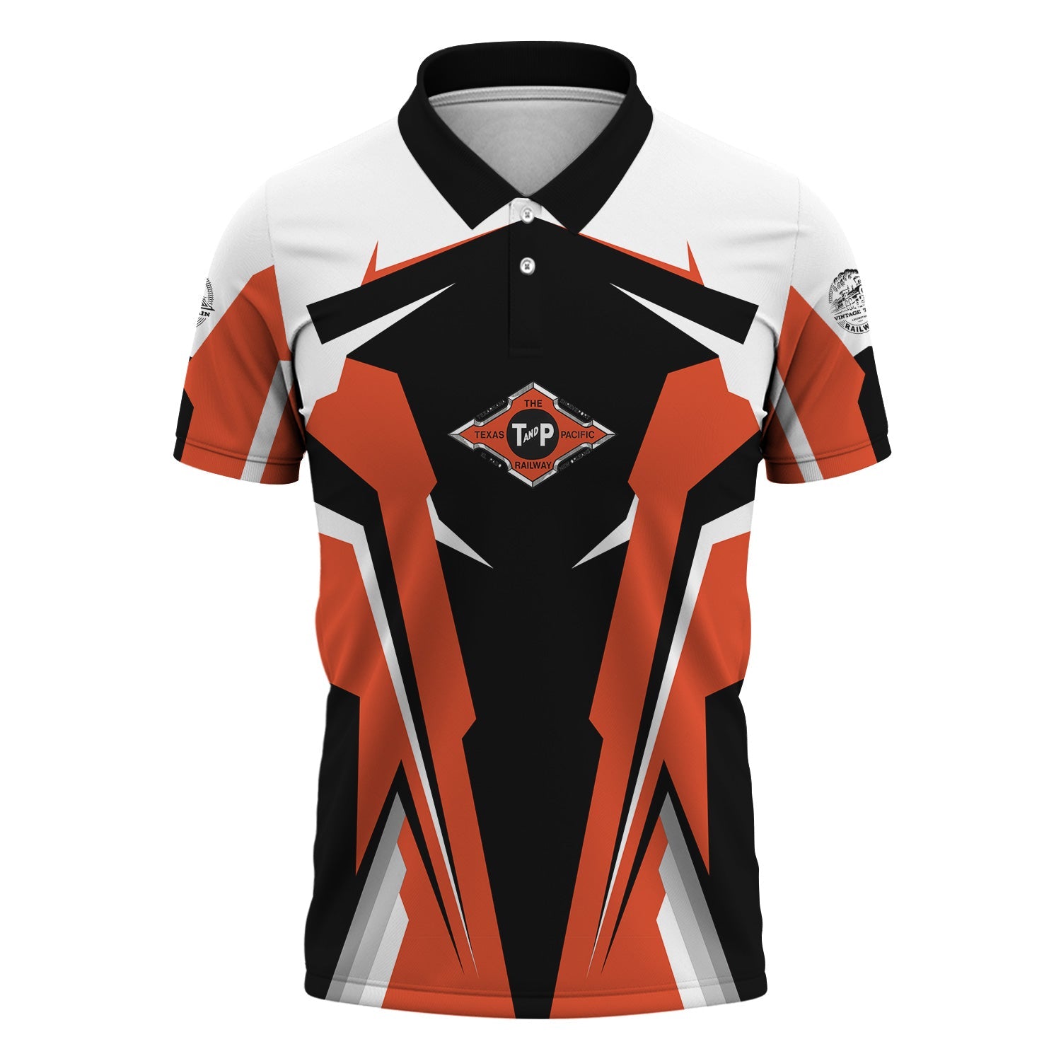Railspirit Personalized Texas and Pacific Railway Polo Shirt Strong Line Style Train Unisex Shirt All Over Print