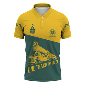 Railspirit Personalized Southern Railway U.S Polo Shirt One Track Mind Unisex Train Shirt Gift Idea For Train Lover