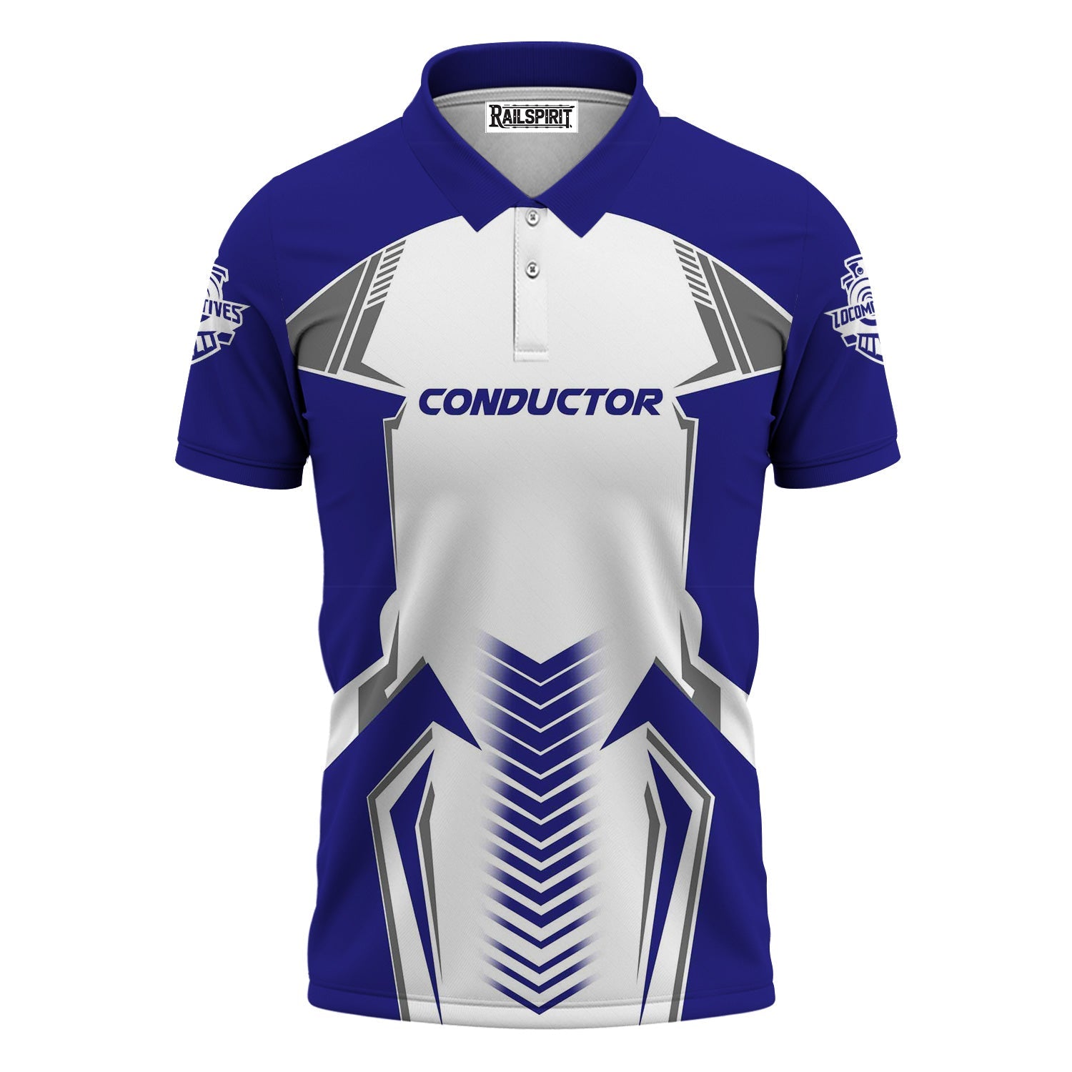 Railspirit Personalized Santa Fe ATSF Railway Polo Shirt Standout Style with Custom Position Atchison, Topeka and Santa Fe Train Shirt