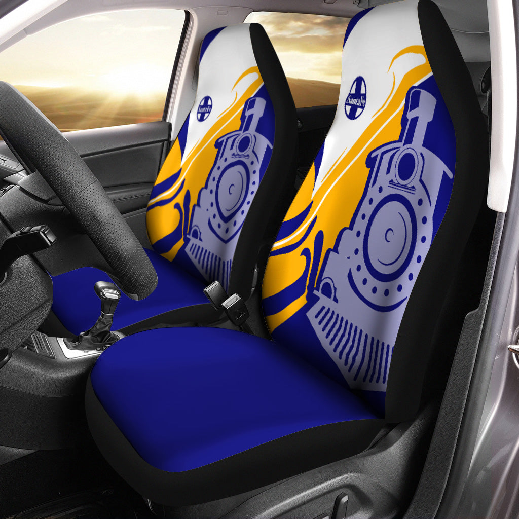 Railspirit Santa Fe Railway Car Seat Cover Flame-Inspired Style Atchison, Topeka and Santa Fe Railway Seat Cover Gift Idea For Train Lovers