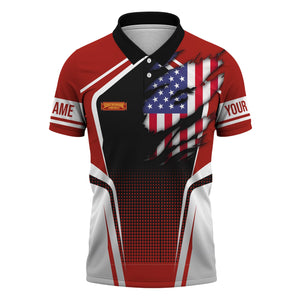 Railspirit Personalized Chicago South Shore and South Bend Railroad Polo Shirt American Eagle Vintage Train Shirt