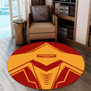 Railspirit Chicago South Shore and South Bend Railroad Round Mat Railway Trainspotter Style Mat Gift Idea For Foamers