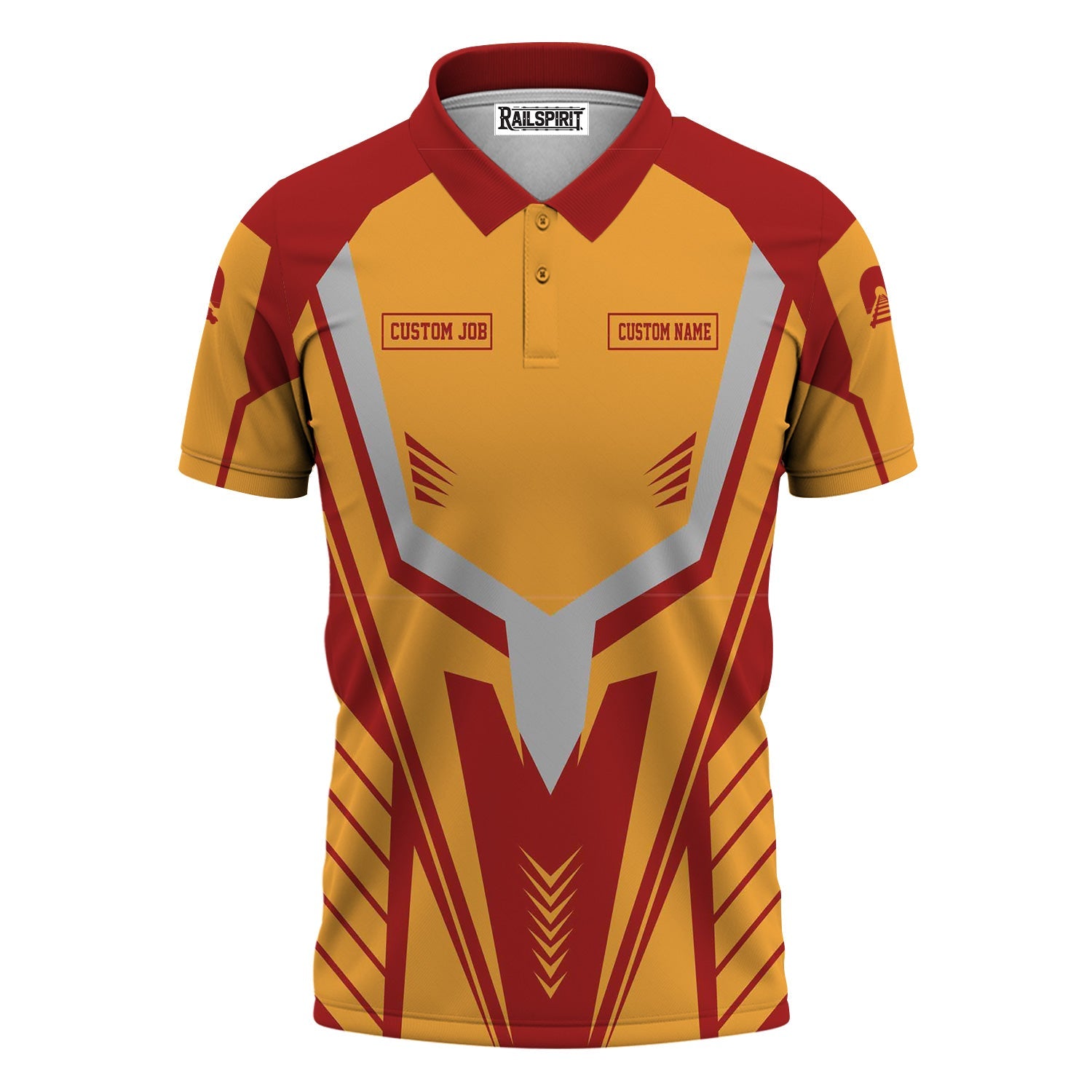 Railspirit Personalized Chicago South Shore and South Bend Railroad Polo Shirt Workwear-Inspired with Custom Position Train Shirt