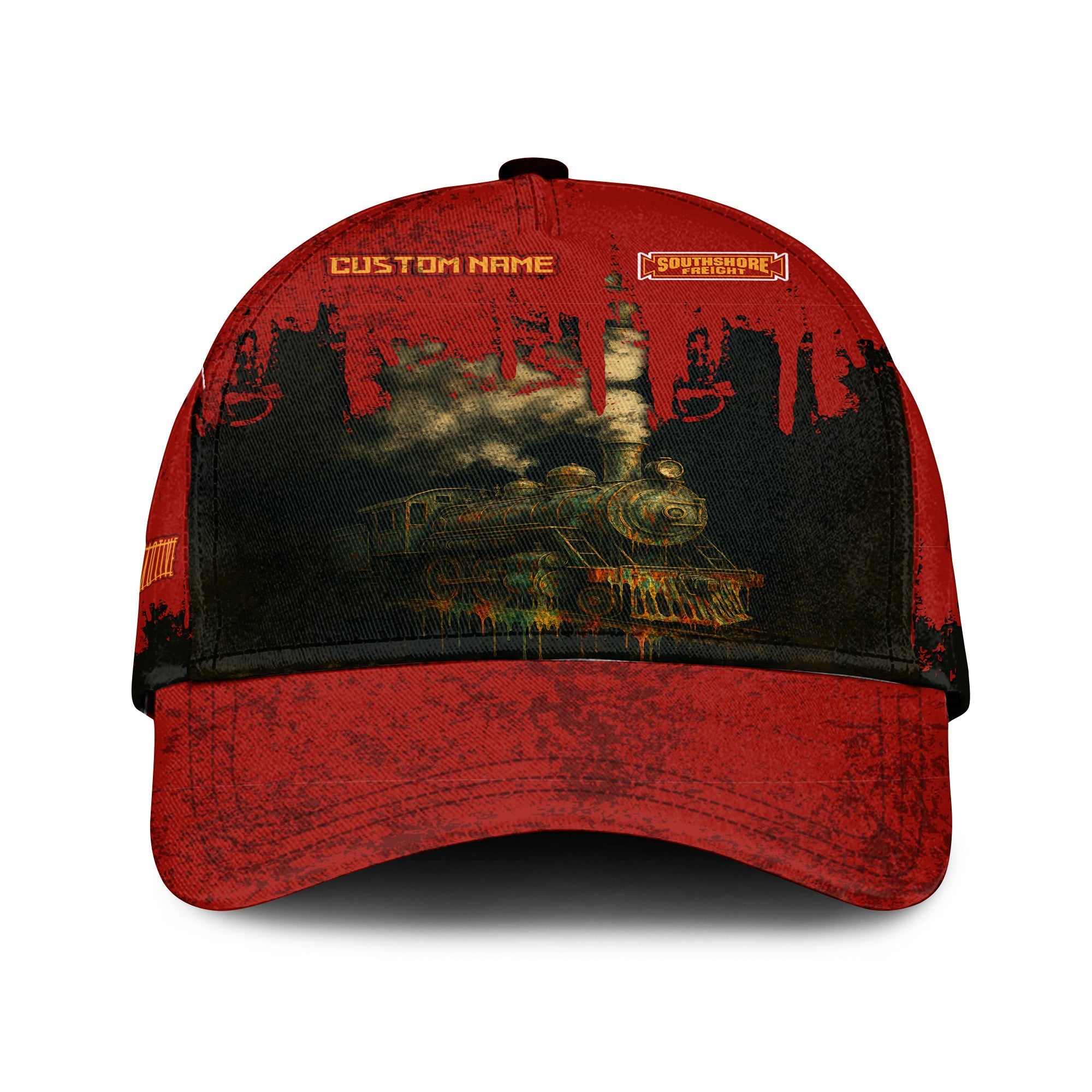 Railspirit Personalized Chicago South Shore and South Bend Railroad Classic Cap Vintage Train Art Style Cap For Locomotive Fans