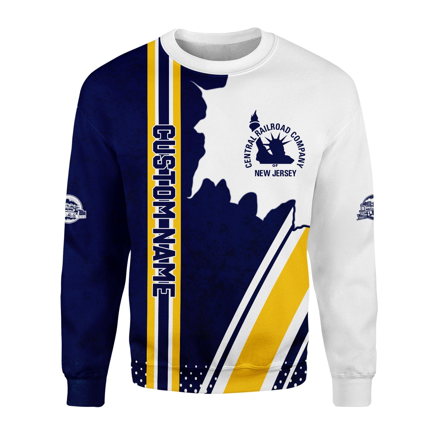 Railspirit Personalized CNJ Jersey Central Railroad Sweatshirt All Over Printed Unisex Shirt