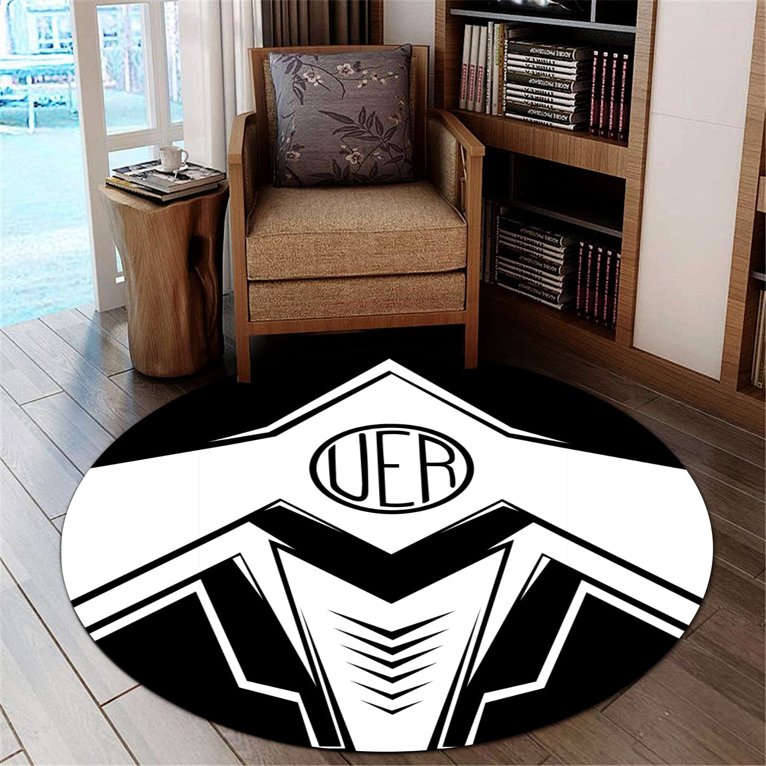 Railspirit Union Electric Railway Round Mat Railway Trainspotter Style Mat Gift Idea For Foamers