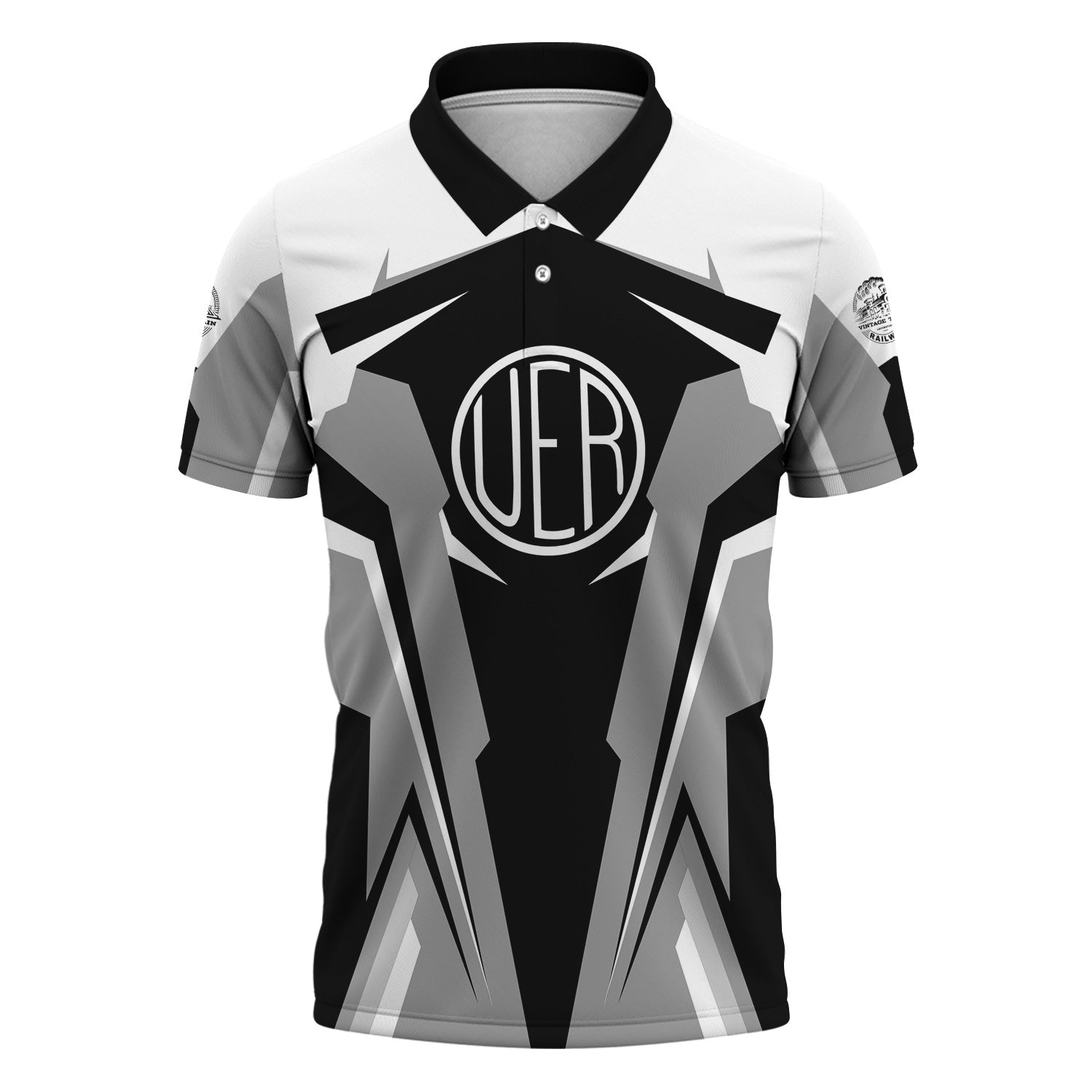 Railspirit Personalized Union Electric Railway Polo Shirt Strong Line Style Train Unisex Shirt All Over Print