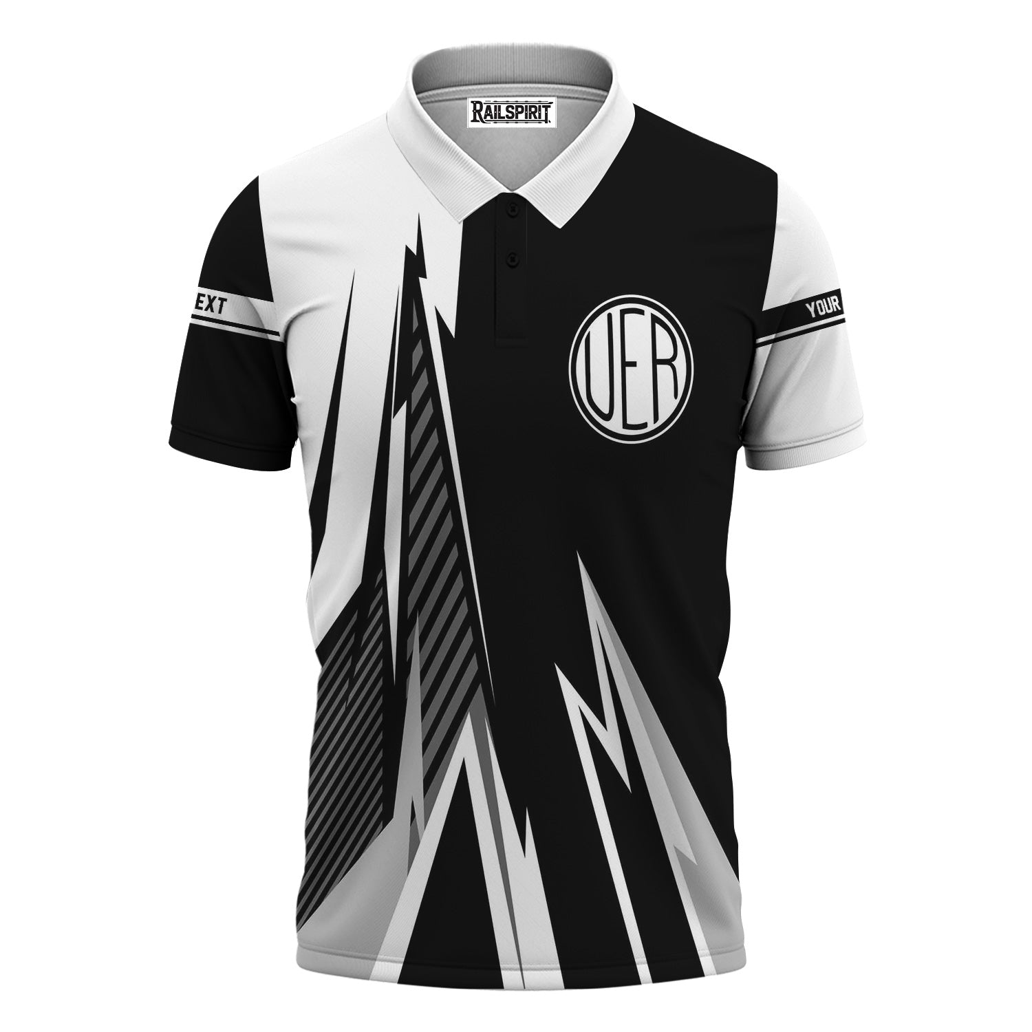 Railspirit Personalized Union Electric Railway Polo Shirt Lightning-Inspired Railway Style Shirt For Train Lovers