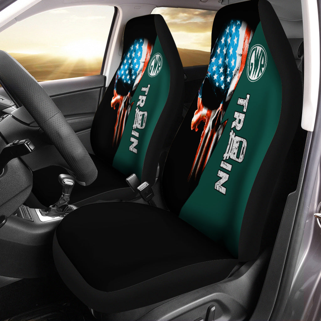 Railspirit Great Western Railway Car Seat Cover Train Skull American Flag Style Seat Cover