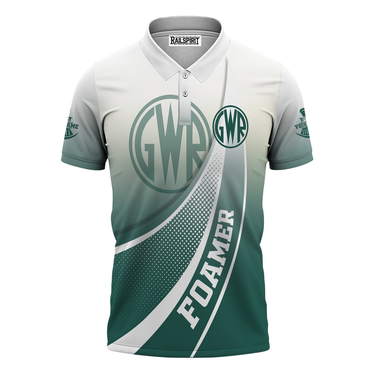 Railspirit Personalized Great Western Railway Polo Shirt Railway-Themed Style Shirt Gift Idea For Trainspotter