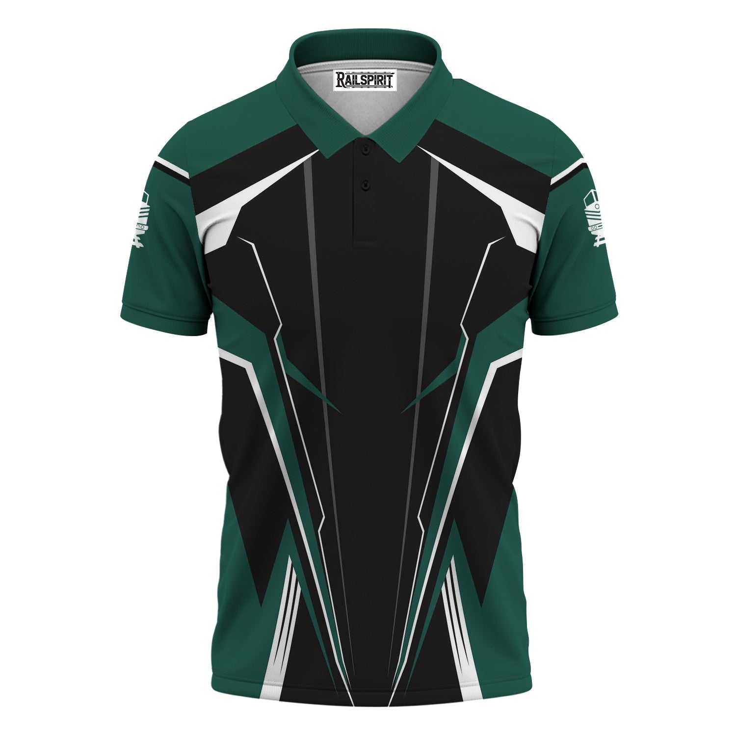 Railspirit Personalized Great Western Railway Polo Shirt Lightning-Edge Design Train Shirt For Railroad Lovers