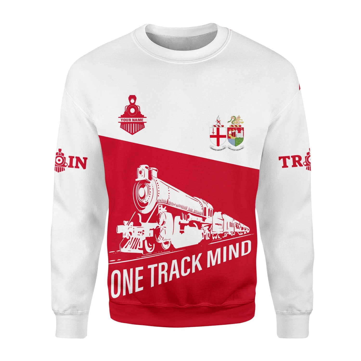 Railspirit Personalized Great Western Railway Sweatshirt One Track Mind Train Sweater Gift Idea For Train Lover