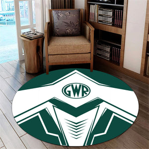 Railspirit Great Western Railway Round Mat Railway Trainspotter Style Mat Gift Idea For Foamers