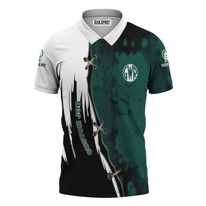 Railspirit Personalized Great Western Railway Polo Shirt Retro Stitches Design with Custom Position Train Shirt