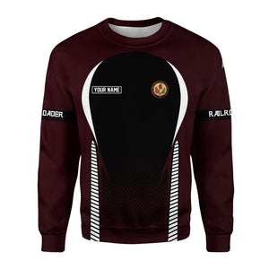 Railspirit Personalized London, Midland and Scottish Railway Sweatshirt Stress Is Caused By Not Having Enough Trains Shirt All Over Print Shirt