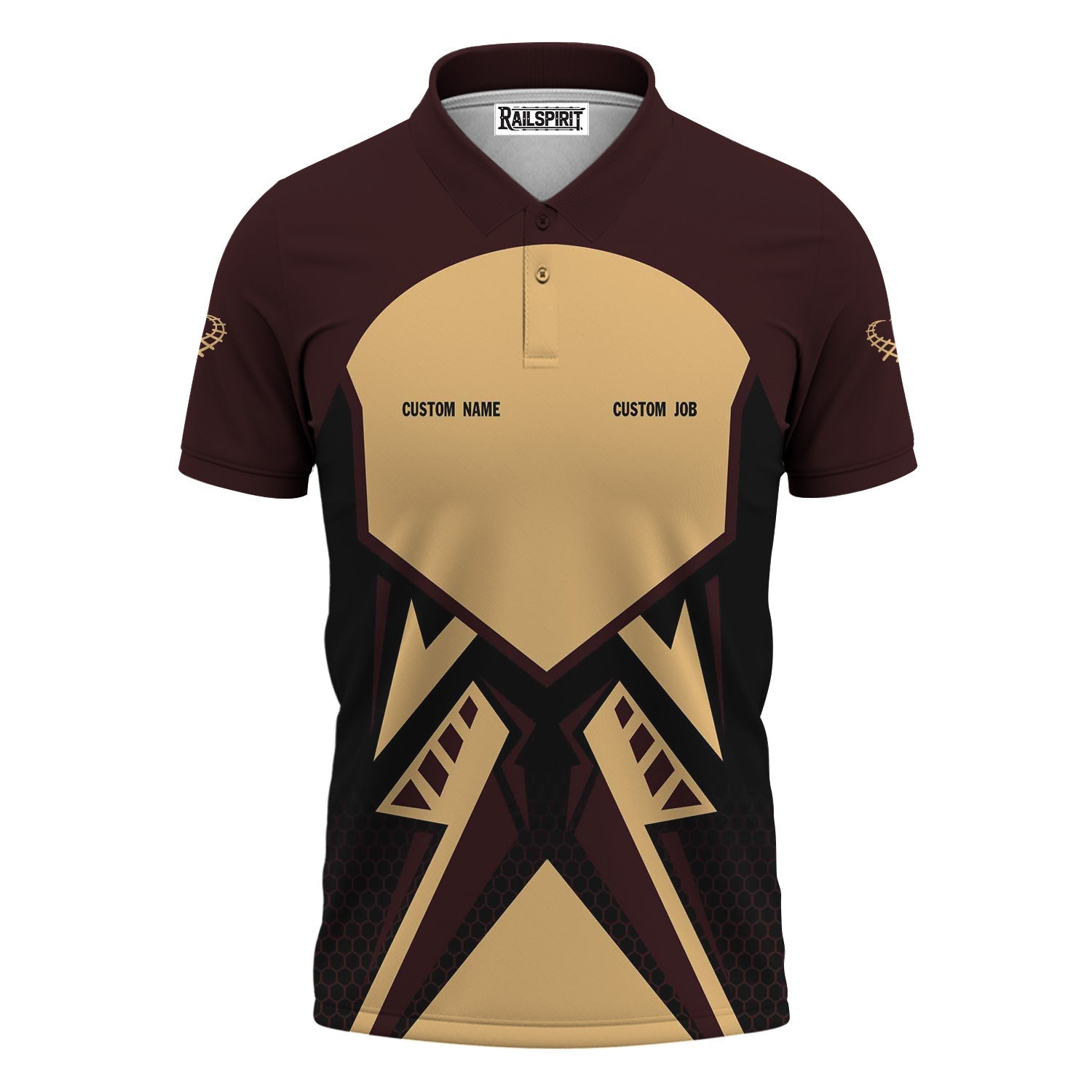 Railspirit Personalized London, Midland and Scottish Railway Polo Shirt Vibriant Style with Custom Position Train Shirt