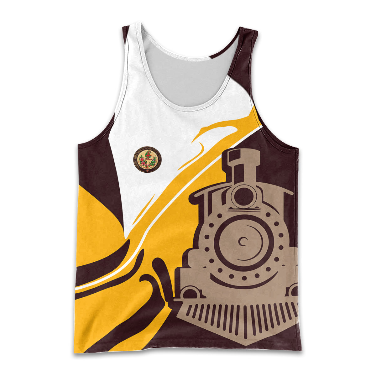 Railspirit Personalized London, Midland and Scottish Railway Men Tank Top Flame-Inspired Style Shirt Gift Idea For Train Lovers