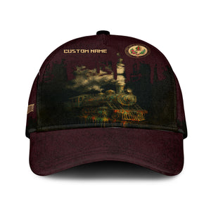 Railspirit Personalized London, Midland and Scottish Railway Classic Cap Vintage Train Art Style Cap For Locomotive Fans
