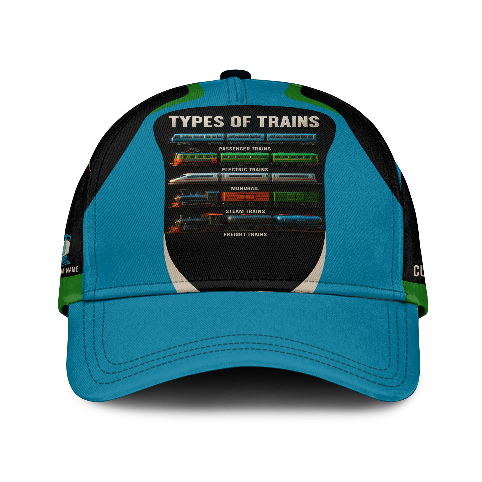 Railspirit Personalized Classic Cap You Can Never Have Too Many Trains Type of Trains Design Cap for Train Lovers