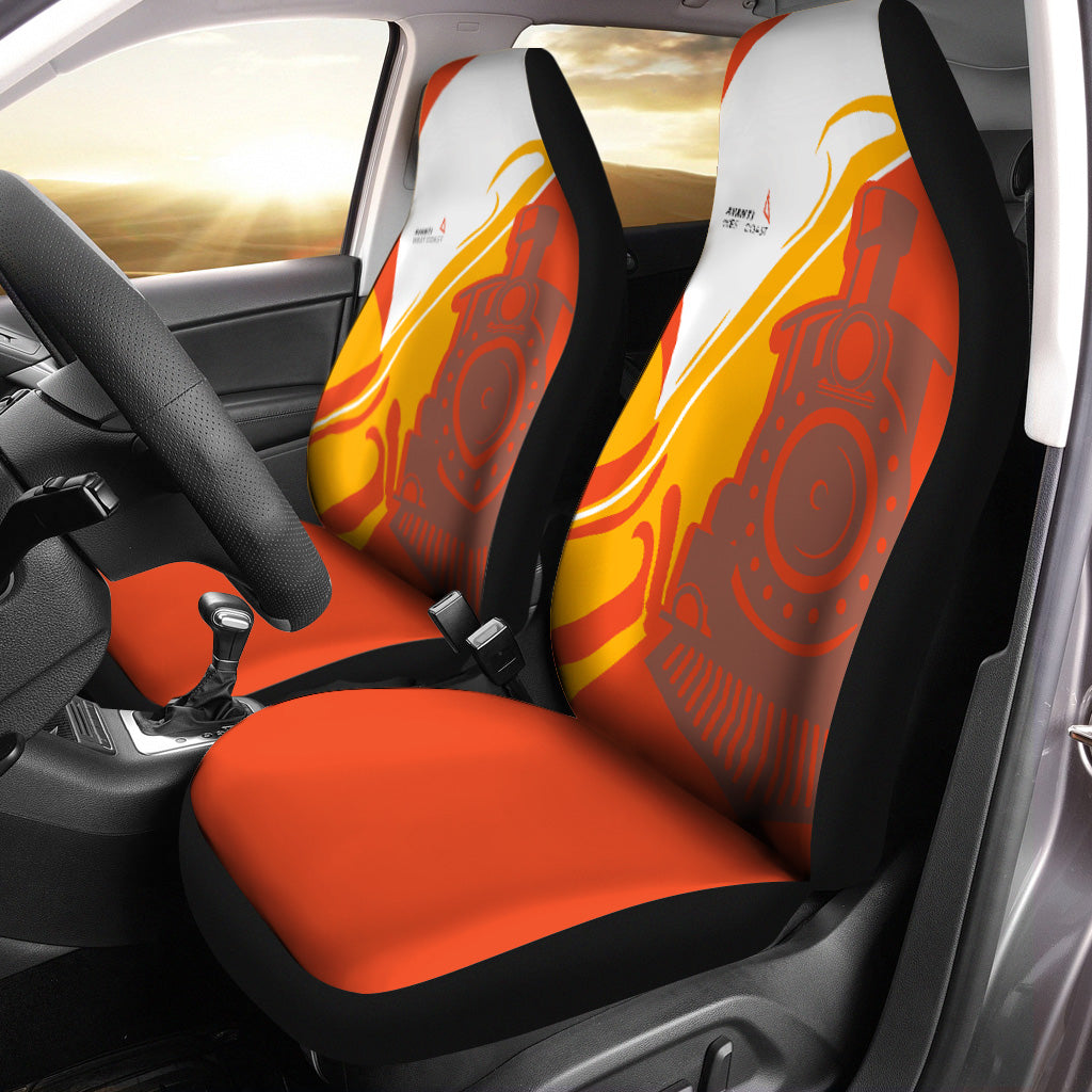 Railspirit Avanti West Coast Car Seat Cover Flame-Inspired Style Seat Cover Gift Idea For Train Lovers
