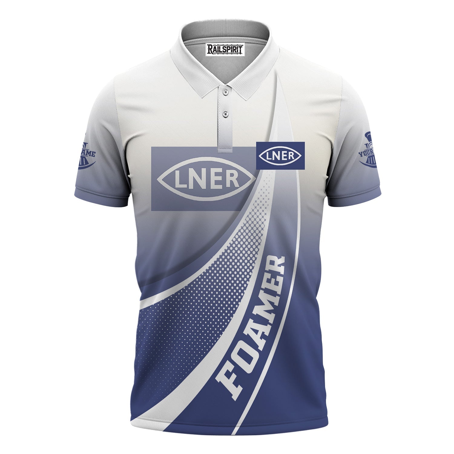 Railspirit Personalized London and North Eastern Railway Polo Shirt Railway-Themed Style Shirt Gift Idea For Trainspotter