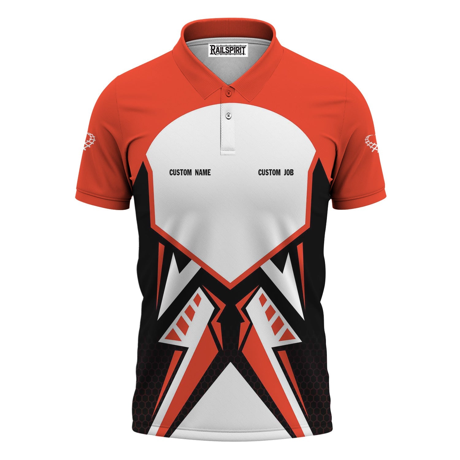 Railspirit Personalized British Railway Polo Shirt Vibriant Style with Custom Position Train Shirt