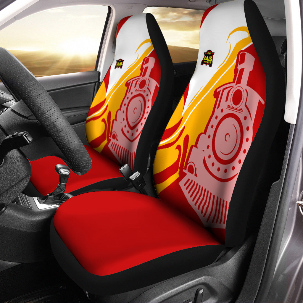 Railspirit Iowa Interstate Railroad Car Seat Cover Flame-Inspired Style IAIS Seat Cover Gift Idea For Train Lovers