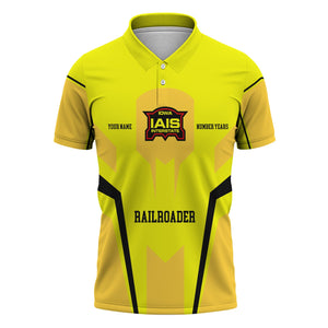 Railspirit Personalized Iowa Interstate Railroad Polo Shirt Custom Year Railroader IAIS Shirt Gift Idea For Train Lover