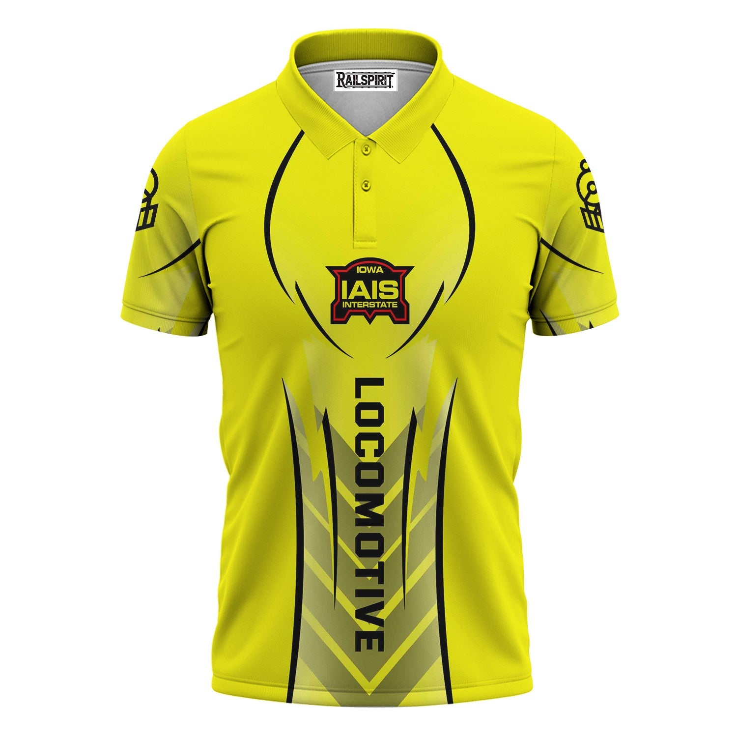 Railspirit Personalized Iowa Interstate Railroad Polo Shirt Striking Line Style IAIS Train Shirt For Locomotive Lovers