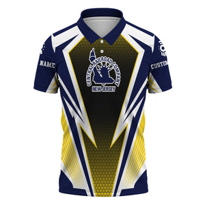 Railspirit Personalized Jersey Central Railroad Polo Shirt Lightning Graphic Style Shirt Gift Idea For Train Lover